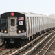 A train of R179s running on the A.